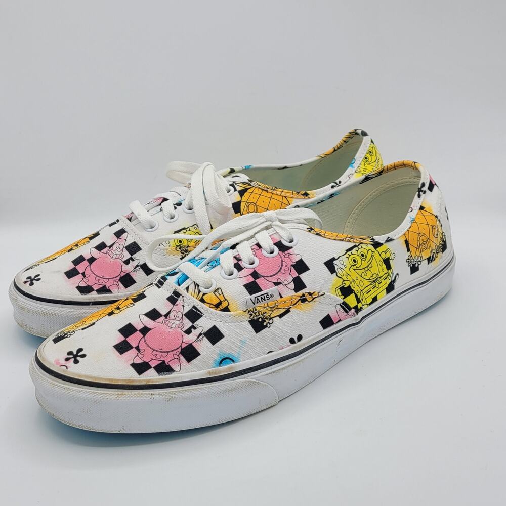Vans X Spongebob Authentic Airbrush Mens Size 11.… - image 1